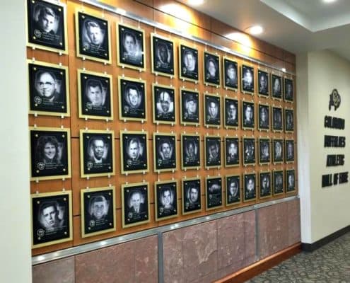 University of Colorado using photographic images on acrylic.