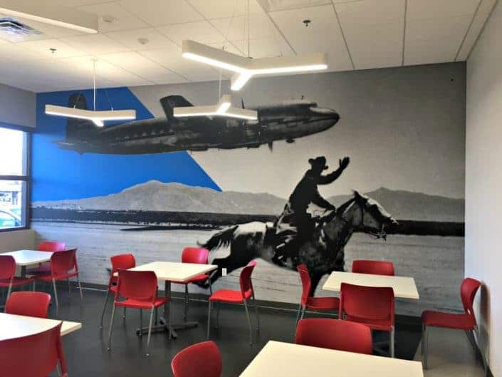 American Airlines Break Room wall mural American Airlines Break Room wall mural