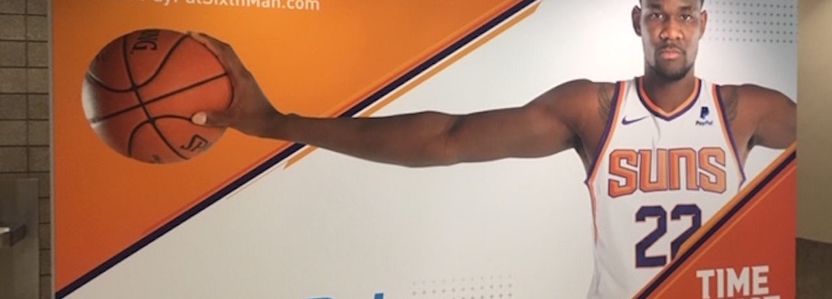 Deandreayton pay pal Phoenix Suns Pay Pal Sponsorship wall mural