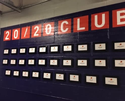 Suns 20/20 Club wall