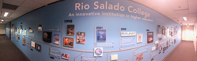 Rio Salado Timeline Wall Mural Full view of the wall mural