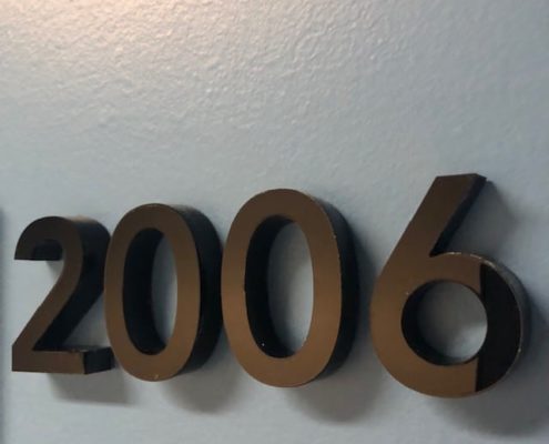 Dimensional letters add excitement to a wall mural acrylic numbers look awesome